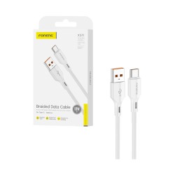 Cabo Foneng XS11 Braided Tipo-C 18W 1m Branco